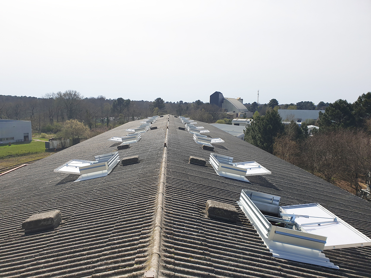 Lanterneaux Bluebac Pneu Reno chantier Smurfit