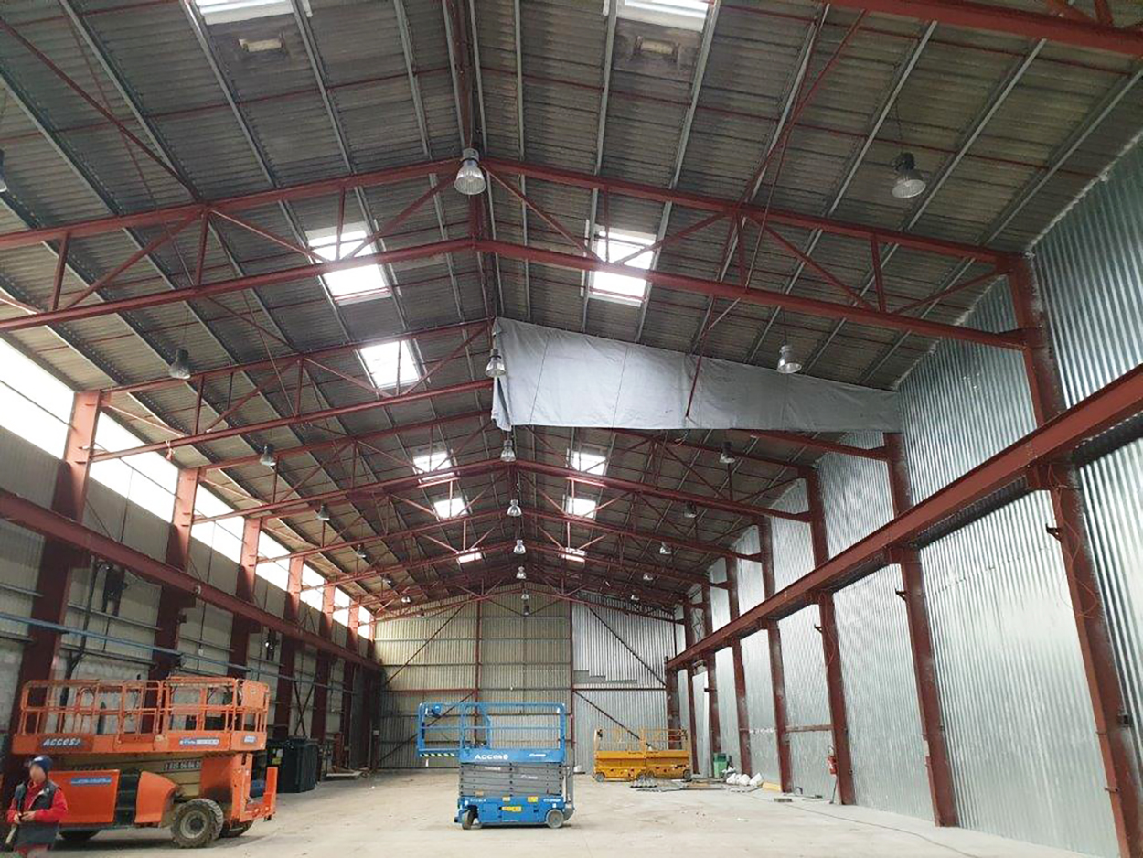 Ecran de cantonnement chantier Smurfit Cenon Gironde