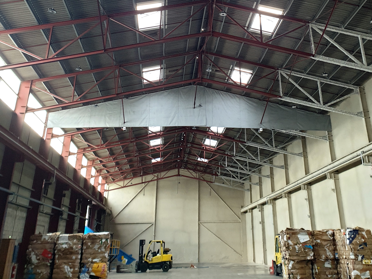 Ecran de cantonnement chantier Smurfit Cenon Gironde