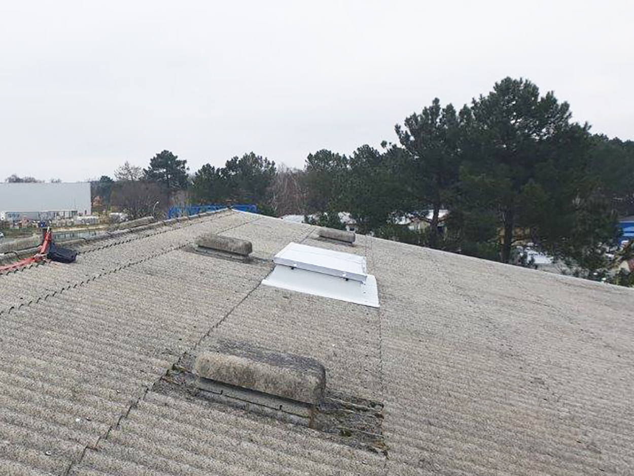 Lanterneaux Bluebac Pneu Reno chantier Smurfit