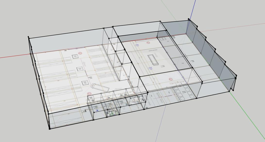 Etude et modélisation Adexsi pour réalisation bâtiment Soprema Montpellier (lanterneaux toiture)