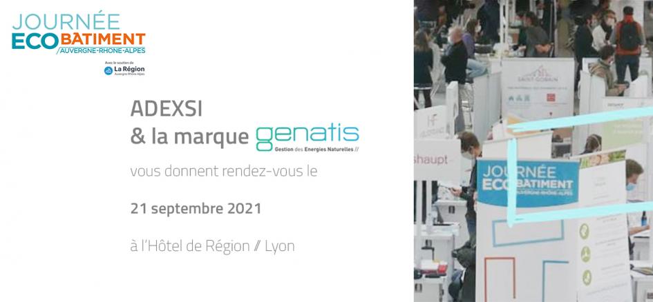 Journée de l'éco-bâtiment Lyon 2021 participation Adexsi