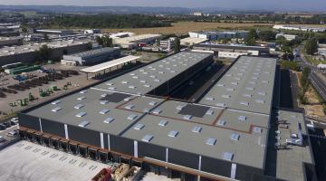 Lanterneaux Calor Control plateforme logistique Corbas