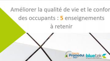 Actualité améliorer la qualité de vie et le confort des occupants