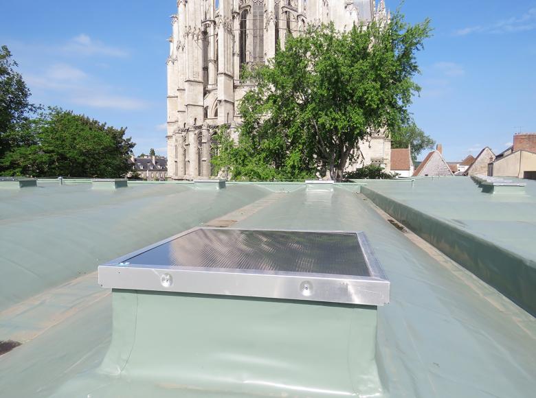 Polycarbonate Pearl Inside opaque en toiture Quadrilatère Beauvais