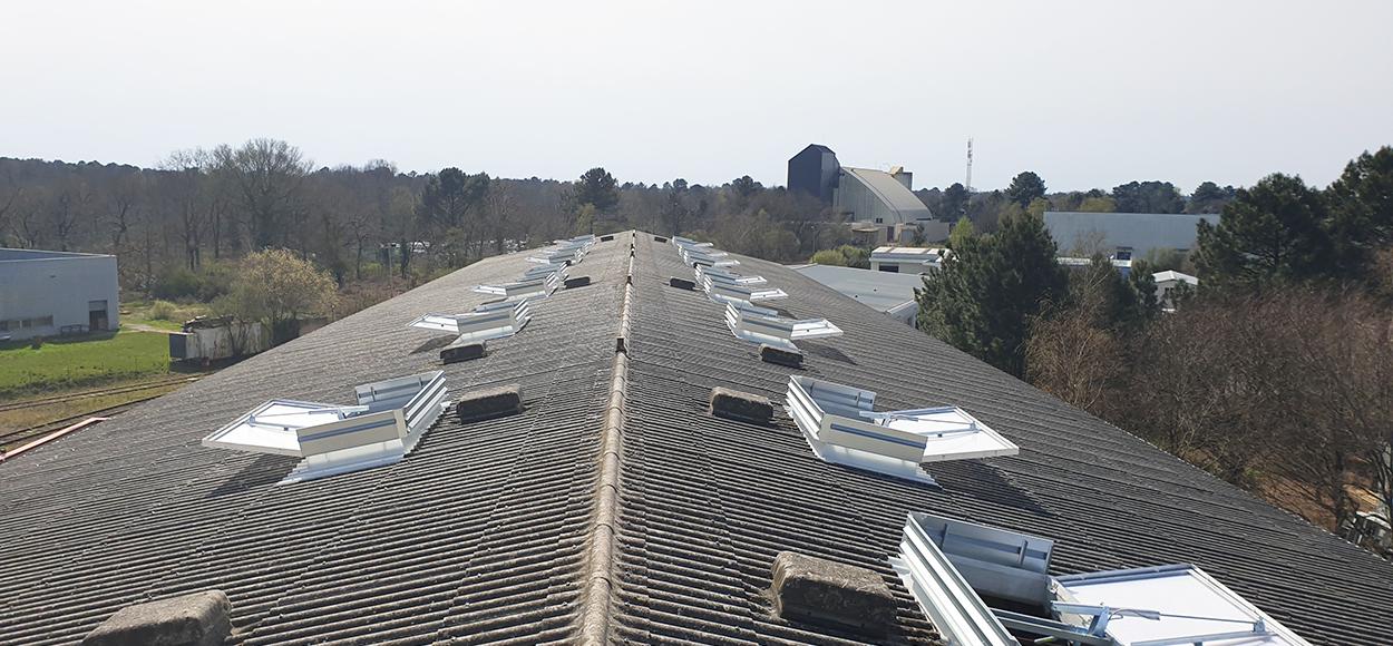 Lanterneaux Bluebac Pneu Reno chantier Smurfit
