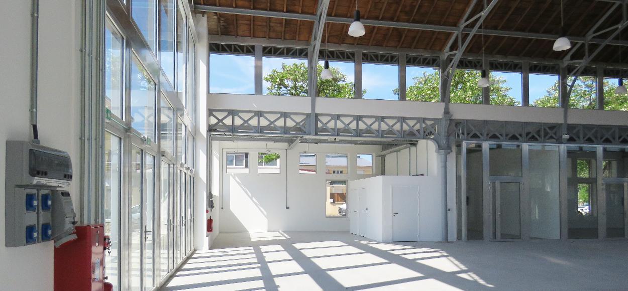 Vue intérieure Petite Halle Octroi juin 2021 reportage Bluetek