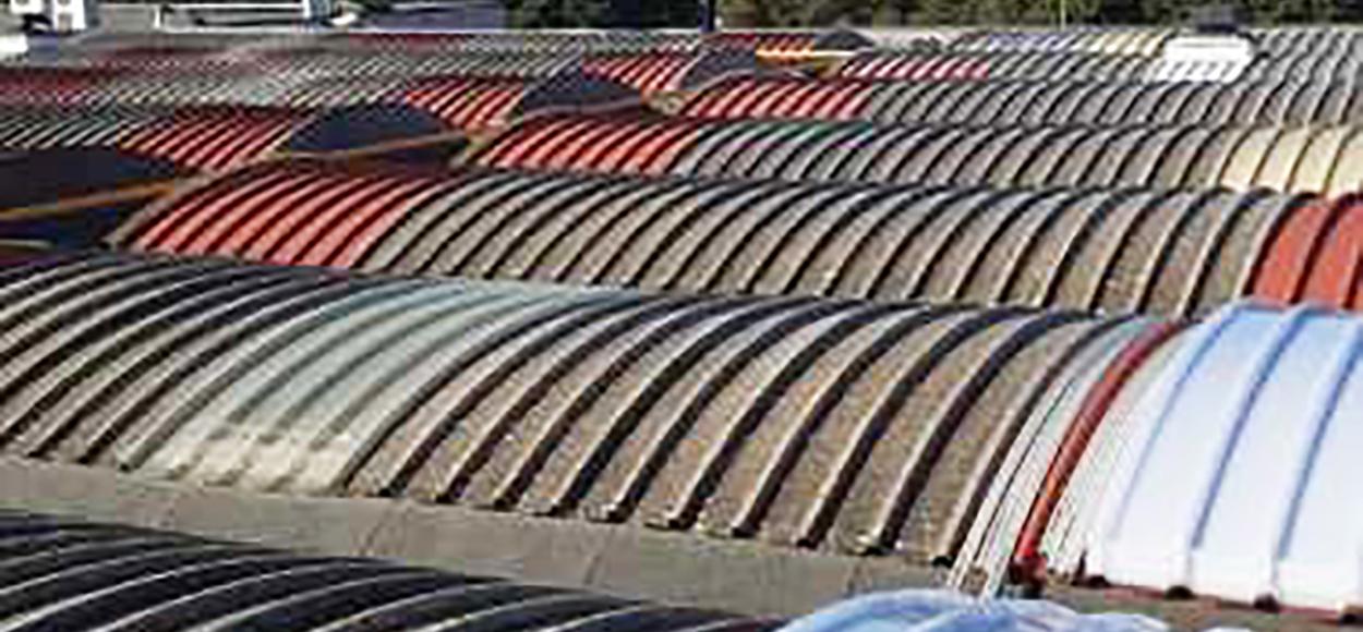 Travaux SIA Services usine Renova St Yorres remplacement plaques polyester par PCA
