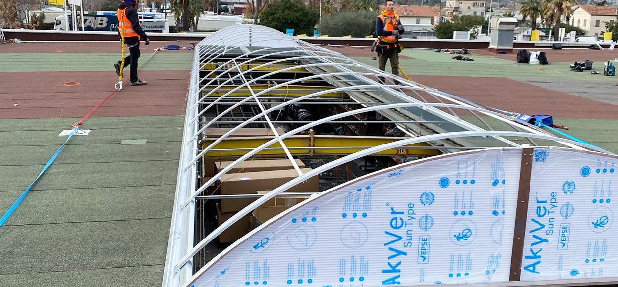Travaux pose/dépose voûte concession Renault Nice