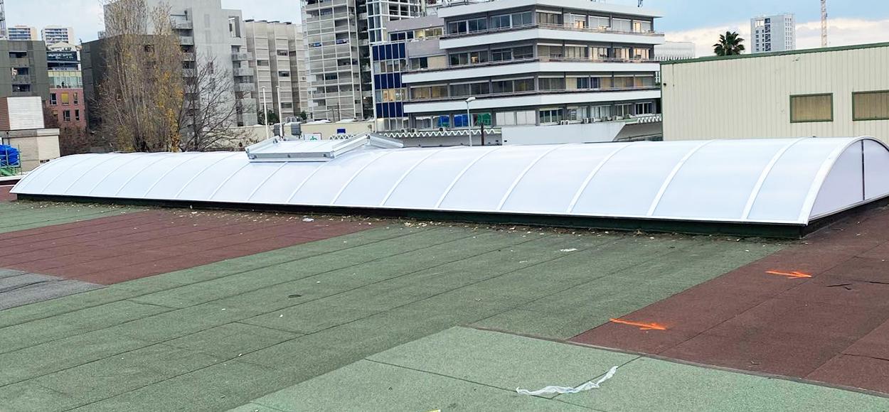 Travaux rénovation voûtes par lanterneaux Bluetek par Betis