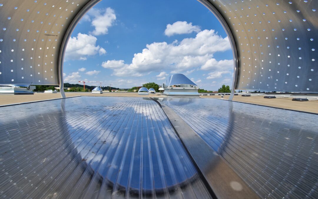 Lanterneaux sur le bâtiment THE CORE